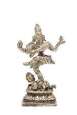 Brass Silver-Coated Superfine Nataraj Idol Miniature - 2.75 Inches - Image 6