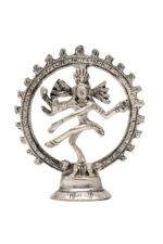 Brass Silver-Coated Superfine Nataraj Idol - 4 Inches - Image 6