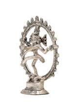 Brass Silver-Coated Superfine Nataraj Idol - 4 Inches - Image 4