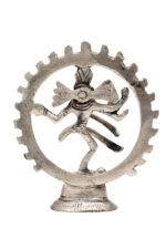 Brass Silver-Coated Superfine Nataraj Idol - 4 Inches - Image 3