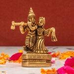 brass Radha Krishna