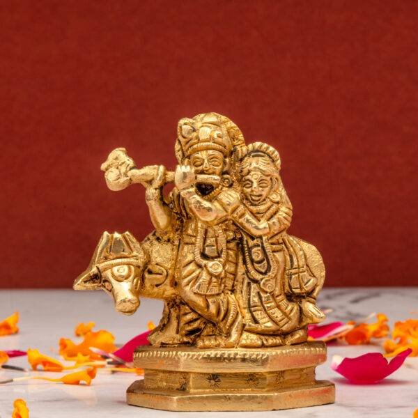 brass Radha Krishna