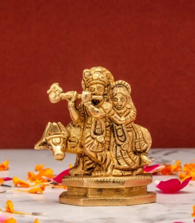 brass Radha Krishna