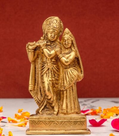 brass Radha Krishna