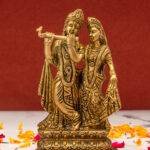 brass Radha Krishna