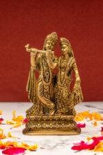 brass Radha Krishna