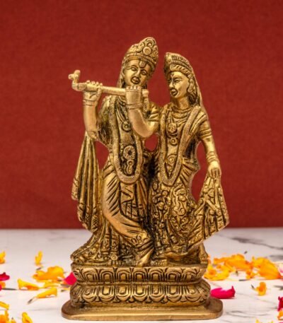 brass Radha Krishna