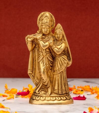 brass Radha Krishna