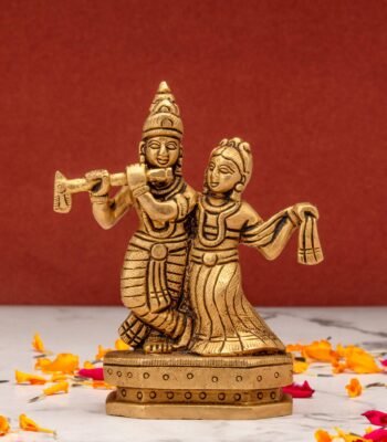 brass Radha Krishna