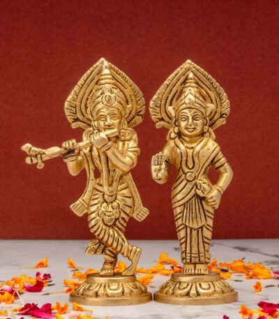 brass Radha Krishna