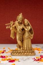 brass Radha Krishna