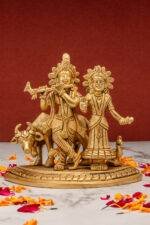 brass Radha Krishna