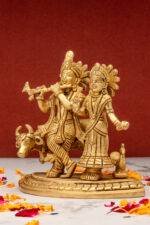 brass Radha Krishna