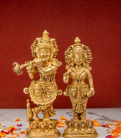 brass Radha Krishna