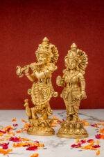 brass Radha Krishna