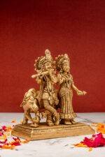 brass Radha Krishna