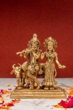brass Radha Krishna