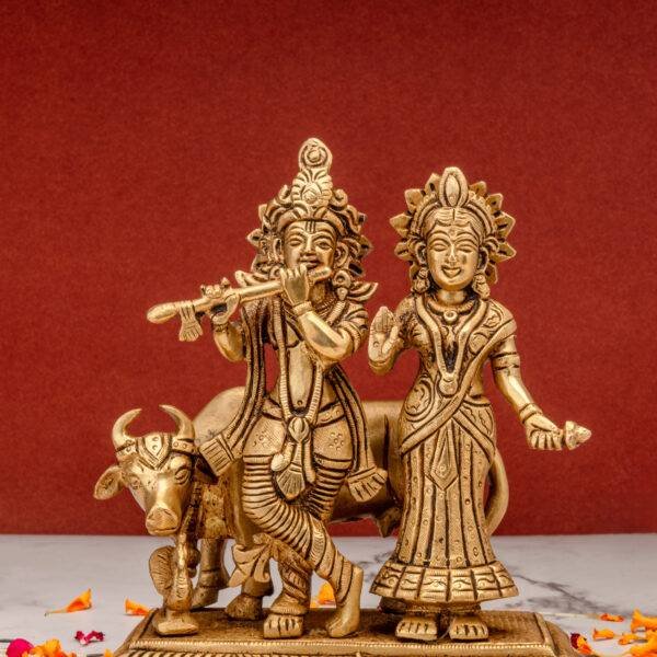 brass Radha Krishna