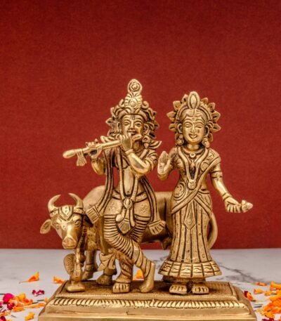 brass Radha Krishna