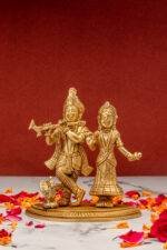brass-Radha-Krishna