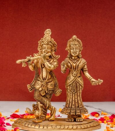 brass-Radha-Krishna