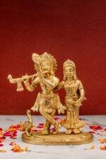 brass Radha Krishna