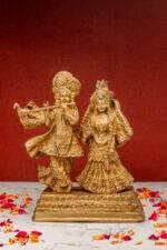brass Radha Krishna