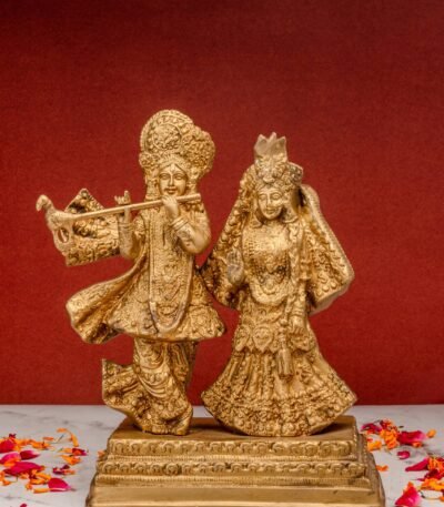 brass Radha Krishna