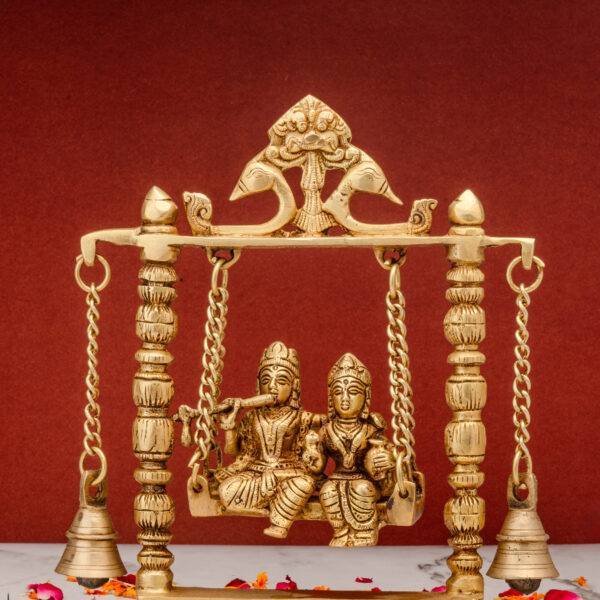 brass Radha Krishna