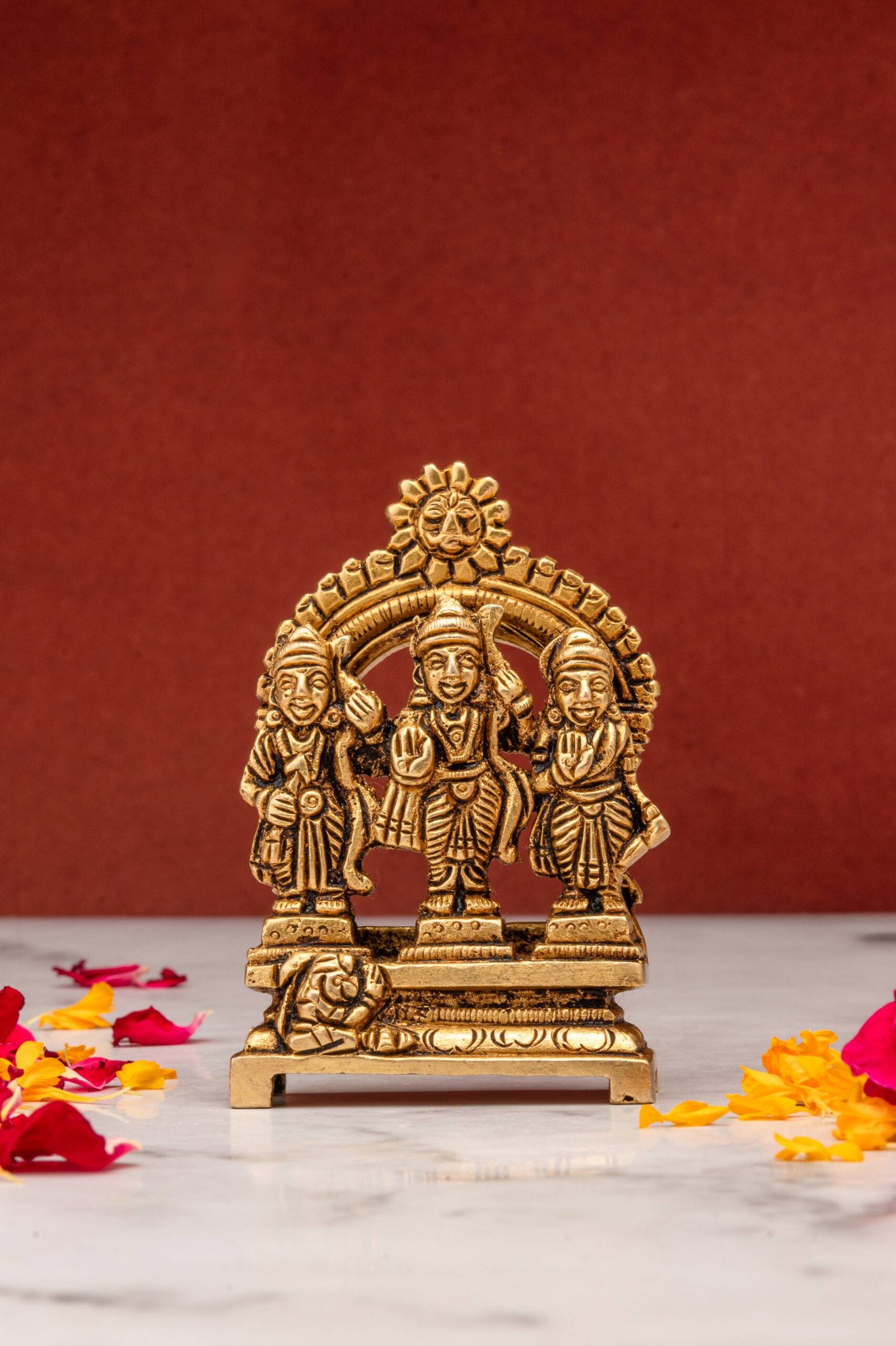 brass Ram Darbar 229 (8) brass Ram Darbar