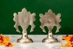 Brass Silver Coated Superfine Shank Chakra - 4.35 Inch - Image 3