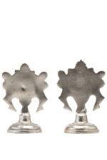 Brass Silver Coated Superfine Shank Chakra - 4.35 Inch - Image 5