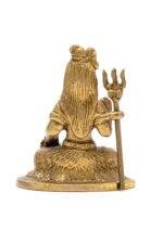 Brass Sitting Shiva Idol - Antique Finish - 3 Inch - Image 8