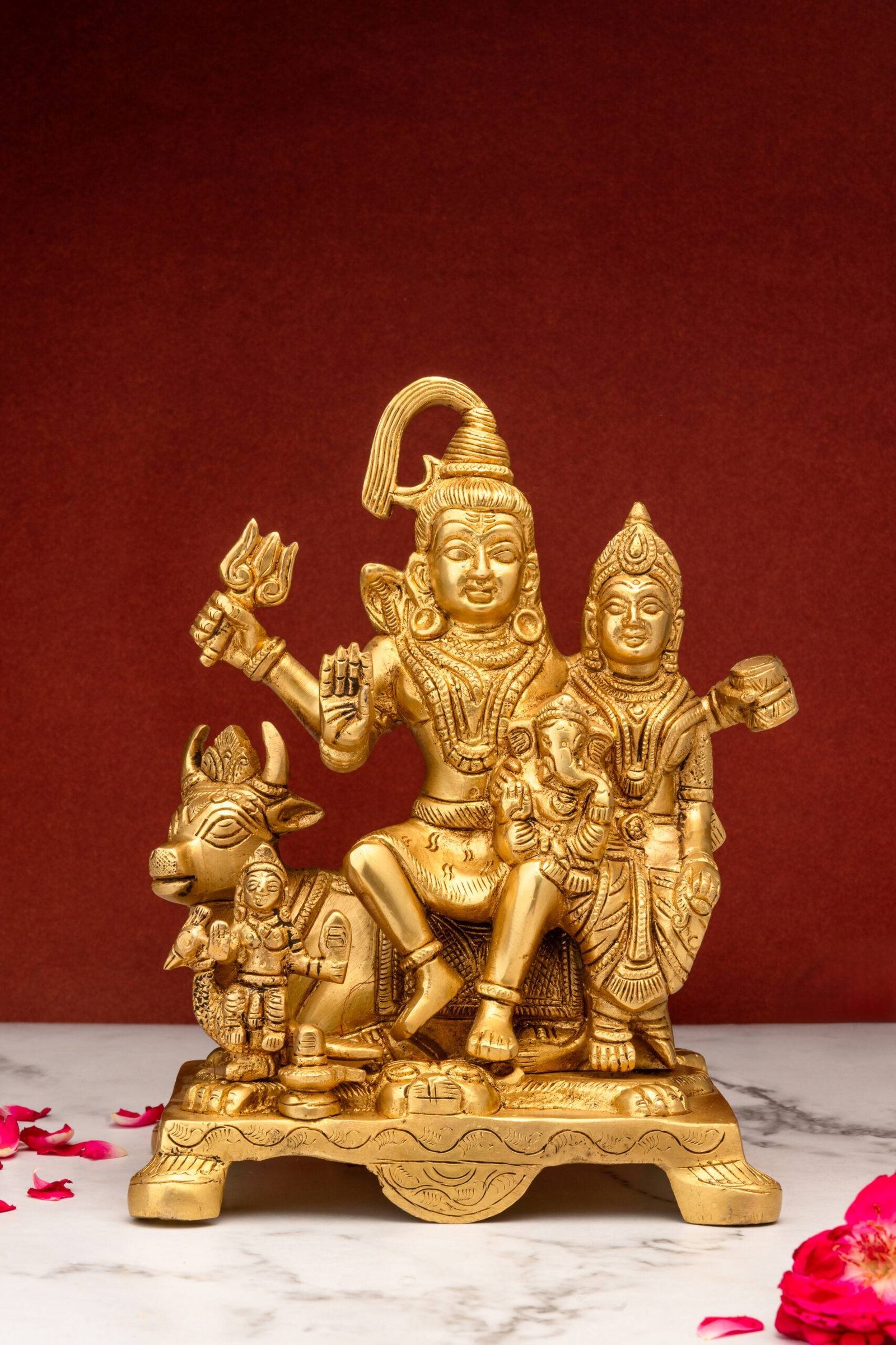 brass Shiv Parivar 217 (8) Brass Shiv Parivar