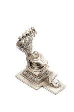 Brass Silver Coated Superfine Shivling with Sheshnag & Nandi – 3.5 Inch - Image 8