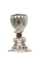 Brass Silver Coated Superfine Shivling with Sheshnag & Nandi – 3.5 Inch - Image 11