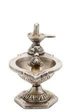 Brass Silver Coated Superfine Shivling Diya with Nandi – 4.35 Inch - Image 9