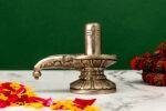 Brass Silver Coated Superfine Shivling – 3.5 Inch - Image 2