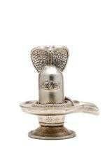 Brass Silver Coated Superfine Shivling with Sheshnag – 6.3 Inch - Image 12