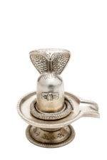 Brass Silver Coated Superfine Shivling with Sheshnag – 6.3 Inch - Image 11