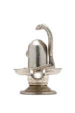 Brass Silver Coated Superfine Shivling with Sheshnag – 6.3 Inch - Image 9