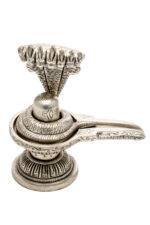 Brass Silver Coated Superfine Shivling with Sheshnag – 4.75 Inch - Image 7