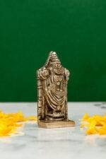 Brass Silver-Coated Superfine Tirupati Balaji Idol- 2 Inches - Image 4