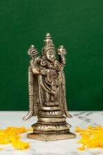 Brass Silver-Coated Superfine Tirupati Balaji Idol- 4.75 Inches - Image 6