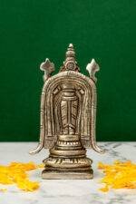 Brass Silver-Coated Superfine Tirupati Balaji Idol- 4.75 Inches - Image 5