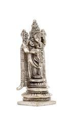 Brass Silver-Coated Superfine Tirupati Balaji Idol- 4.75 Inches - Image 7