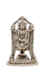 Brass Silver-Coated Superfine Tirupati Balaji Idol- 4 Inches - Image 7