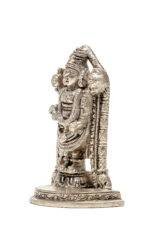 Brass Silver-Coated Superfine Tirupati Balaji Idol- 4 Inches - Image 6