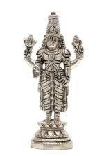 Brass Silver-Coated Superfine Tirupati Balaji Idol- 5.5 Inches - Image 7