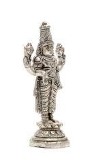 Brass Silver-Coated Superfine Tirupati Balaji Idol- 5.5 Inches - Image 5